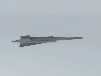 Blackbird fighter jet Free 3D model