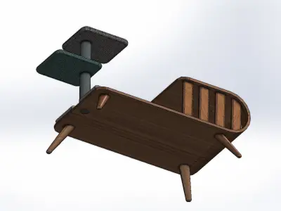 Wooden Pet House Design 3D print model