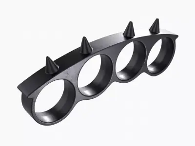Knuckle spiked 3D model
