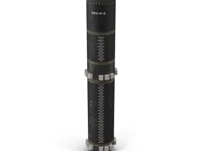 R-39 ICBM ballistic missile 3D model