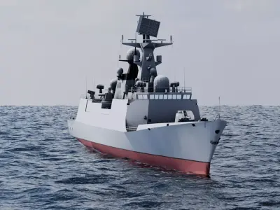 Type 054A frigate Ship Free 3D model