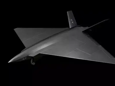FL-71 Chinese Fighter Drone Low-poly 3D model