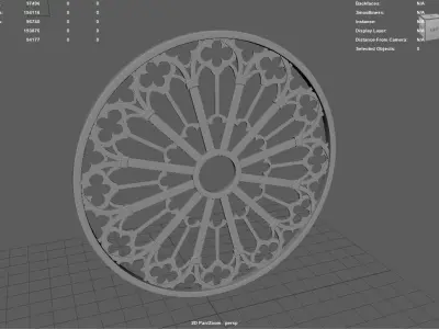 Gothic Window Free 3D model
