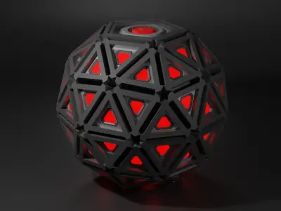 Electro Magnetic Pulse  Grenade 3D model