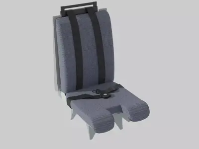 ART 72 600 Seat Low-poly 3D model