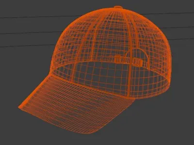 Black Cap Low-poly 3D model