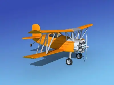 Grumman G-164 AgCat V07 3D model