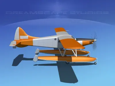 DeHavilland DHC-2 Turbo Beaver V04 3D model