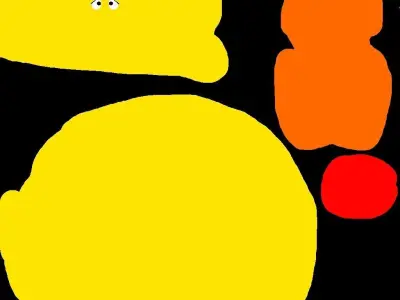 Low Poly Stylized Rubber Duck Free low-poly 3D model