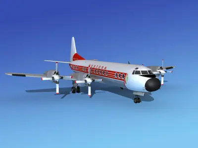 Lockheed L-188 Electra HP Western 3D model