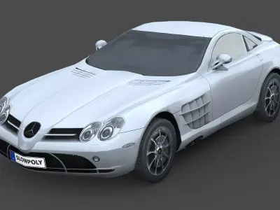 Mercedes-Benz SLR McLaren 2005 Free low-poly 3D model