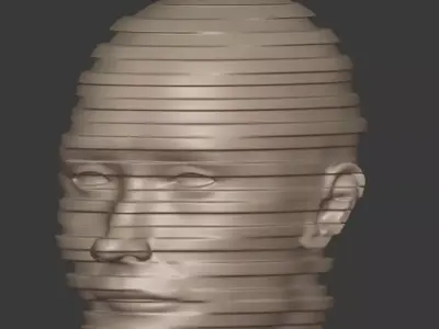 Abstract Bust Ready for 3D Printing Free 3D model