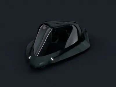 Sci Fi Flying Vehicle 3D model