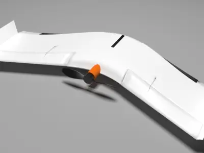 Drone Low Poly Low-poly 3D model