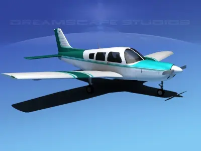 Piper Warrior II 3D model