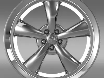 Mopar Dodge Challenger rim 3D model