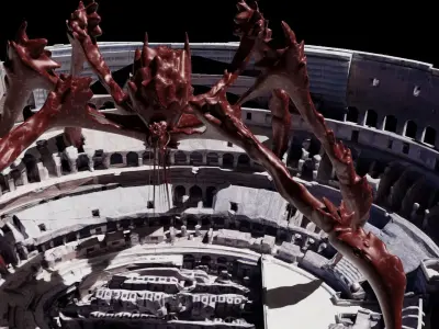 Scylla simple model GXK new Empire Low-poly 3D model