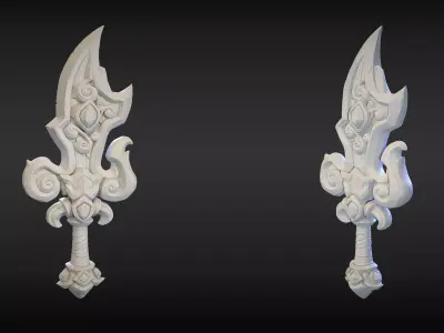 Stylized Sword 09 3D model