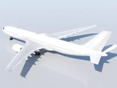  A330 NEO Low Poly Static Model Low-poly 3D model