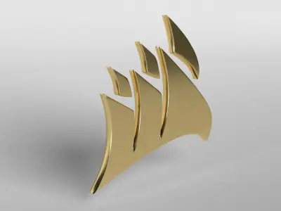 Corsair Logo v1 003 Free low-poly 3D model