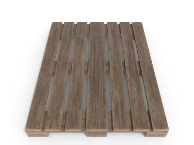 Wooden Pallet 1 Low-poly 3D model