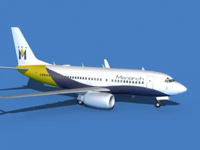 Boeing 737 MAX 7 Monarch 3D model