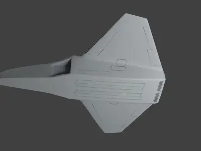 Sixth generation stealth fighter Light and Smart 3D model
