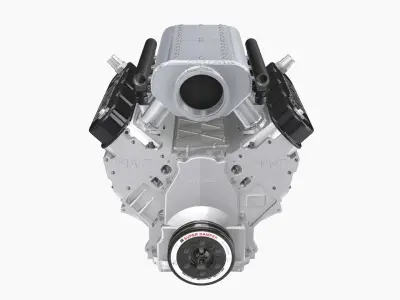 Noonan LS-Edge 495cui Borowski engine Low-poly 3D model