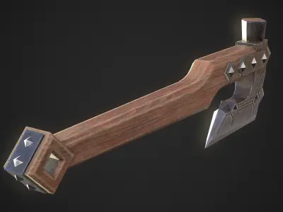 Dwarf Axe Low-poly 3D model