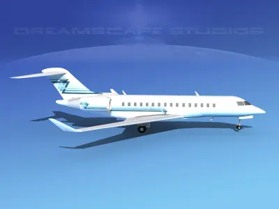 Global Express 8000 V09 3D model