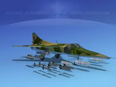 MIG-27 Flogger V01 USSR 3D model