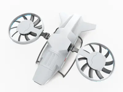 Cargo Quadrocopter  Dron Concept 03 3D model