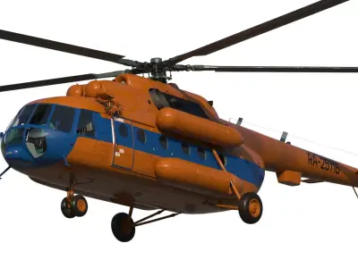 Mi-8 MTV helicopter 3D model