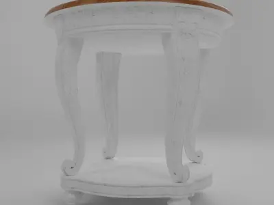 Table Vintage Free 3D model