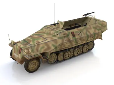 SDKFZ 251 Ausf D - Half-track - Pz-Art-Rgt 103 3D model