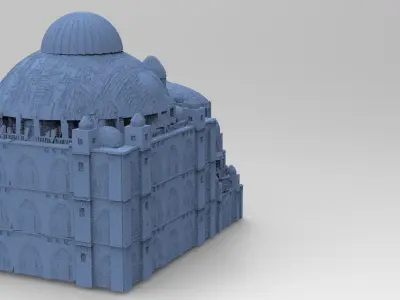 Sci fi City Dome palace model 3 3D model
