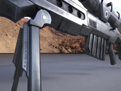 KSR-29 sniper rifle Free low-poly 3D model