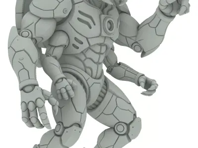 Cyber Alien Machine Robot 3D print model