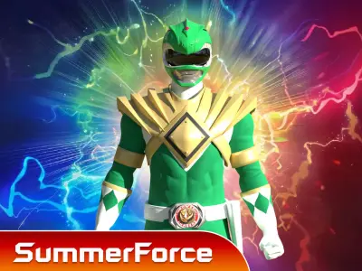 Green Ranger - Mighty Morphin Power Ranger 3D model
