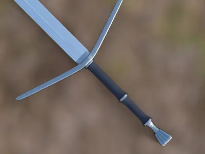 Greatsword Spike Guard for G8F 3D model