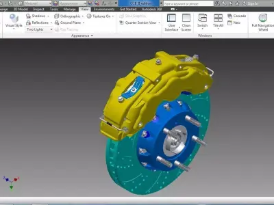 Brake disc plate 3D model