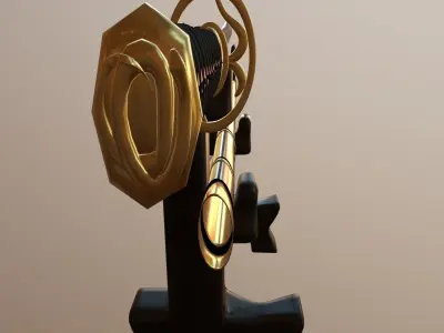 katana-02 two samurai swords Low-poly 3D model