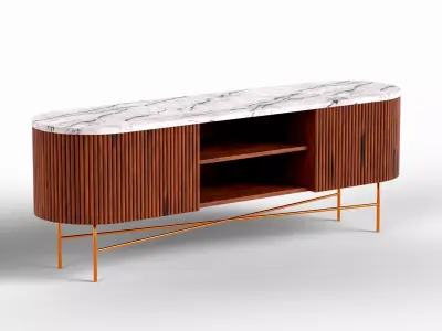 Monaco Extra Large Media Stand Free 3D model