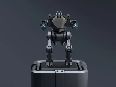 scifi robot 3D model
