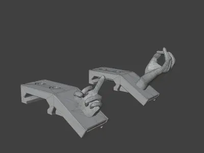 Very Polite Iron Sights Free low-poly 3D model