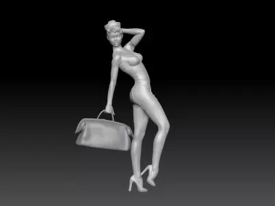 PIN UP NURSE 6 3D print model