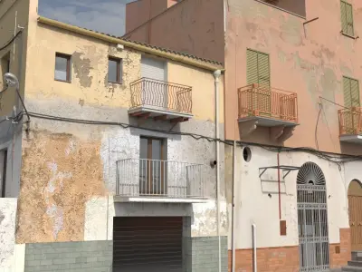 Sicilian Houses Low-poly 3D model