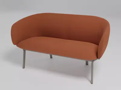 GRACE - 2 seater fabric sofa - Free 3D model