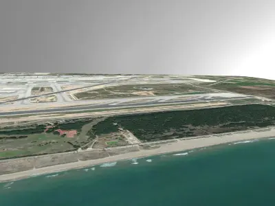 Barcelona International Airport Spain Free 3D model