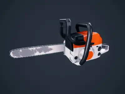 Chainsaw HDRP Low-poly 3D model